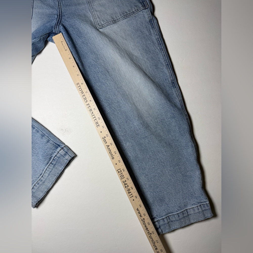 Pistola Cassie Super High Rise Straight Crop Jeans Light Wash Size 27 - Picture 8 of 10